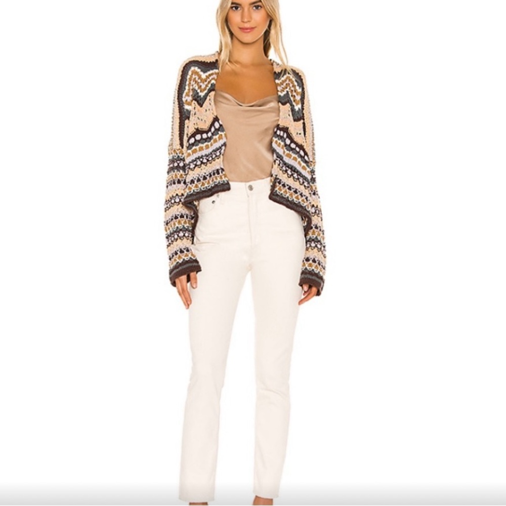 Free People Feeling Nostalgic Crochet Cardigan View 3
